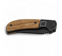 Navaja SPLIT de acero inoxidable y madera